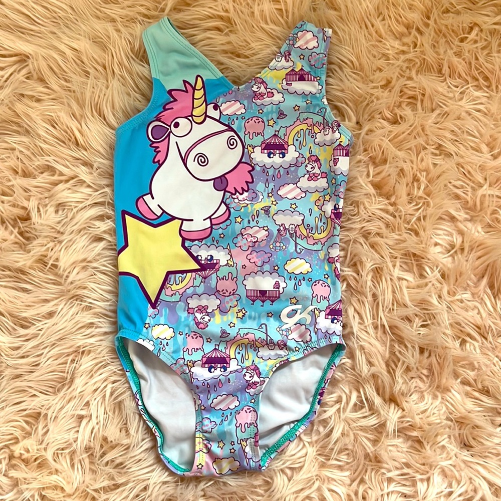Disney unicorn despicable me GK CM child medium leotard